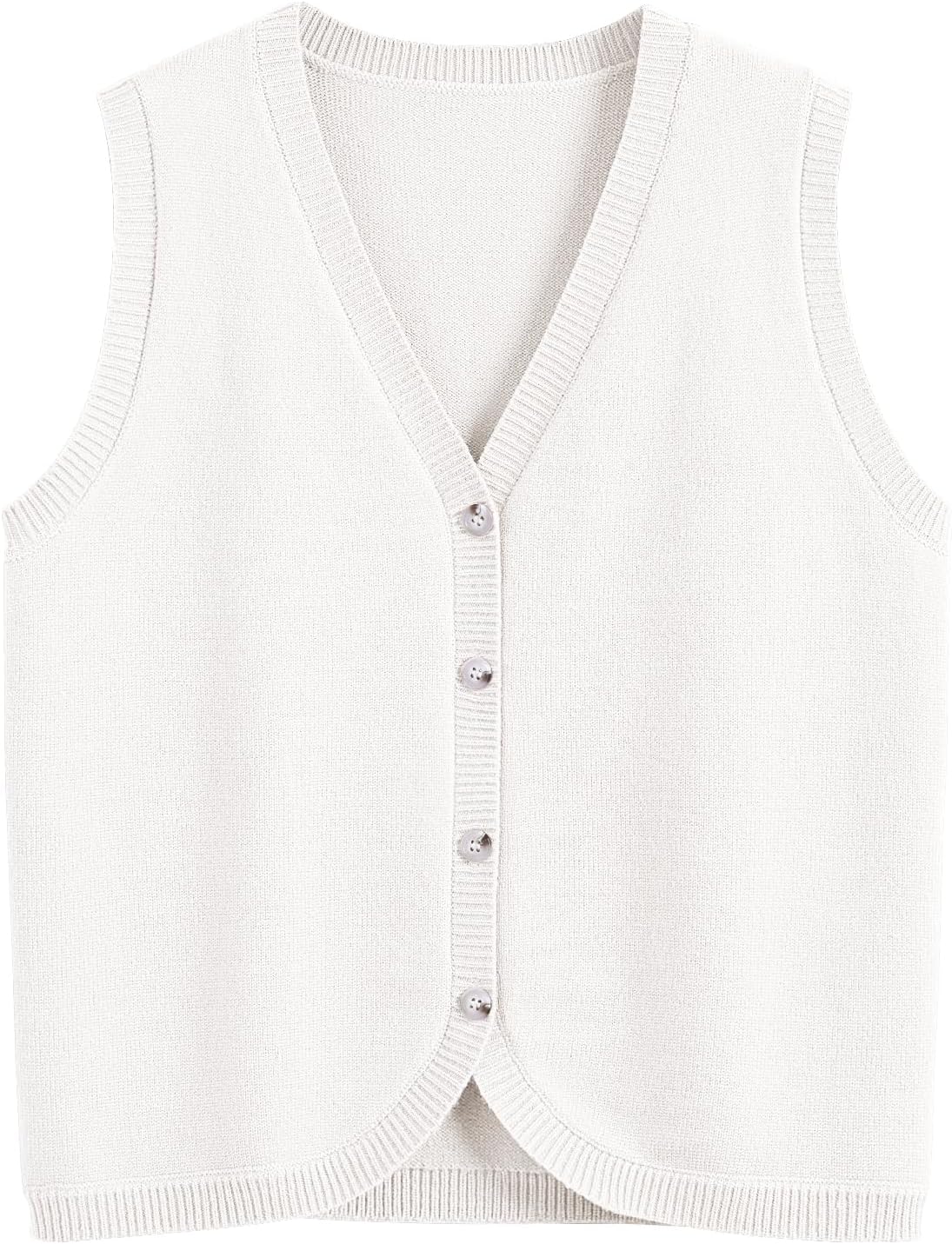 Vest Tops for Women Sleeveless Knit Sweater Vests Button Down V Neck Casual Clothes Trendy Spring Outfits 2025